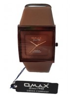 Women Square Omax  Pu Leather Wrist Watch