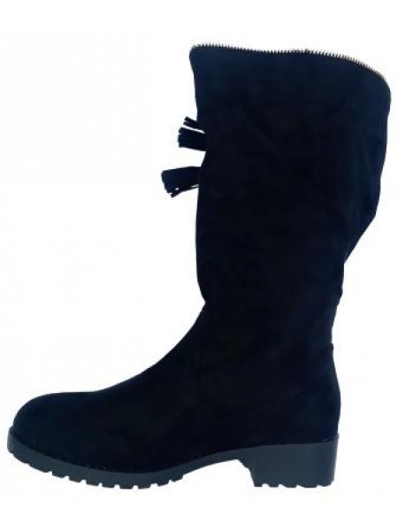 Mid-Calf Boots With Decorative Zip
