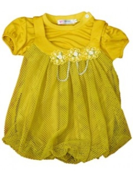 Balloon Lace Layered Baby Girl Dress